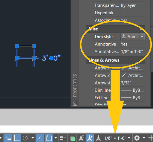 Annotative Scale in AutoCAD