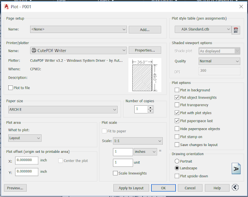 how to print to scale in autocad